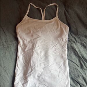 Women's White Lululemon Workout Top